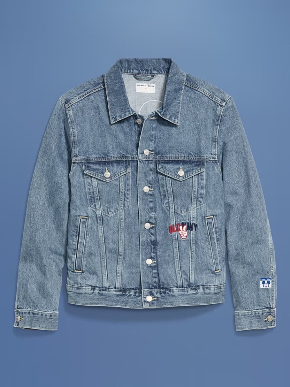 Old Navy Men's X-Large Mickey Mouse Logo Jean Jacket - New with Tags